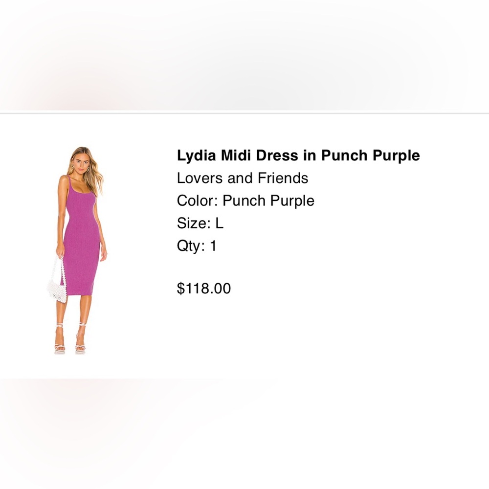 Lovers + Friends  Casual Dress in Punch Purple